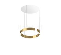 Occhio Mito Sospeso 40 Move Up Room Suspension LED tête bronze/cache-piton blanc mat - 2.700-4.000 K - dim to warm