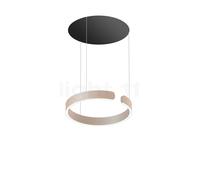 Occhio Mito Sospeso 40 Move Up Room Suspension LED tête doré mat/cache-piton noir mat - 2.700-4.000 K - dim to warm