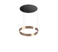 Occhio Mito Sospeso 40 Move Up Table Suspension LED tête or rose/cache-piton noir mat - 2.700-4.000 K - dim to warm