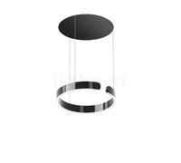 Occhio Mito Sospeso 40 Variabel Up Room Suspension LED tête dark chrome/cache-piton noir mat - 2.700-4.000 K - DALI