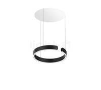 Occhio Mito Sospeso 40 Variabel Up Room Suspension LED tête noir mat/cache-piton blanc mat - 2.700-4.000 K Ce luminaire comporte des modules à LED prémontés de classes énergétiques A A++, A+, A