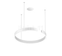 Occhio Mito Sospeso 60 Fix Flat Room Suspension encastrée LED tête blanc mat/cache-piton blanc mat - 2.700-4.000 K - Occhio Air Ce luminaire comporte des modules à LED prémontés de classes énergétique
