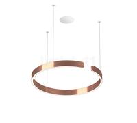 Occhio Mito Sospeso 60 Fix Flat Room Suspension encastrée LED tête or rose/cache-piton blanc mat - 2.700-4.000 K - Occhio Air