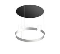 Occhio Mito Sospeso 60 Move Up Room Suspension LED tête argenté mat/cache-piton noir mat - 2.700-4.000 K - dim to warm