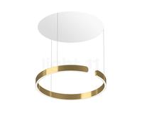 Occhio Mito Sospeso 60 Move Up Room Suspension LED tête bronze/cache-piton blanc mat - 2.700-4.000 K - dim to warm