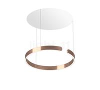 Occhio Mito Sospeso 60 Move Up Room Suspension LED tête or rose/cache-piton blanc mat - 2.700-4.000 K - dim to warm