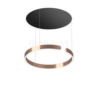 Occhio Mito Sospeso 60 Move Up Table Suspension LED tête or rose/cache-piton noir mat - 2.700-4.000 K - Occhio Air