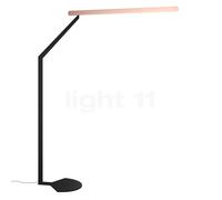 Occhio Mito Terra 3D Lampadaire LED tête doré mat/corps noir mat