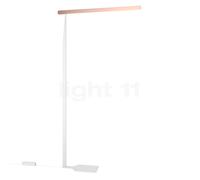 Occhio Mito Terra Fix Lampadaire LED tête doré mat/corps blanc mat - 220 cm Ce luminaire comporte des modules à LED prémontés de classes énergétiques A A++, A+, A