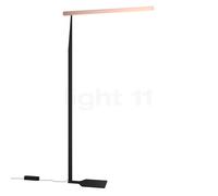 Occhio Mito Terra Fix Lampadaire LED tête doré mat/corps noir mat - 220 cm Ce luminaire comporte des modules à LED prémontés de classes énergétiques A A++, A+, A