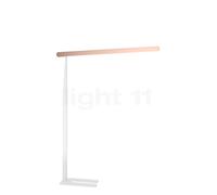 Occhio Mito Terra Table Top Lampe de bureau LED tête doré mat/corps blanc mat Ce luminaire comporte des modules à LED prémontés de classes énergétiques A A++, A+, A