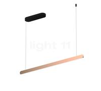 Occhio Mito Volo 100 Fix Up Table Suspension LED tête or rose/cache-piton noir mat - 2.700-4.000 K - Occhio Air Ce luminaire comporte des modules à LED prémontés de classes énergétiques A A++, A+, A