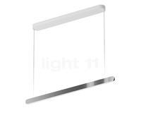 Occhio Mito Volo 100 Var Up Room Suspension LED tête dark chrome/couverture blanc mat - 2.700-4.000 K