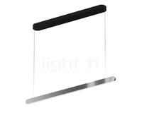 Occhio Mito Volo 100 Var Up Room Suspension LED tête dark chrome/couverture noir mat - 2.700-4.000 K