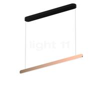 Occhio Mito Volo 100 Var Up Table Suspension LED tête or rose/cache-piton noir mat - 2.700-4.000 K Ce luminaire comporte des modules à LED prémontés de classes énergétiques A A++, A+, A