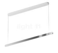 Occhio Mito Volo 140 Var Up Room Suspension LED tête dark chrome/couverture blanche mate - 2.700-4.000 K - occhio air