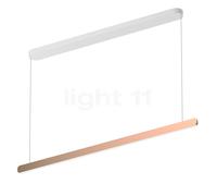 Occhio Mito Volo 140 Var Up Room Suspension LED tête or rose/cache-piton blanc mat - 2.700-4.000 K Ce luminaire comporte des modules à LED prémontés de classes énergétiques A A++, A+, A