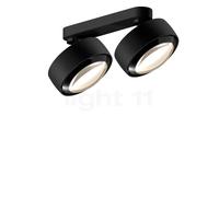 Occhio Più Alto Doppio Volt C80 Spot 2 foyers tête noire mate/cache-piton noir mat/couverture noir - 2.700 K Ce luminaire comporte des modules à LED prémontés de classes énergétiques A A++, A+, A