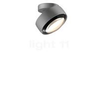 Occhio Più Alto Volt S80 Plafonnier LED tête chrome mat/cache-piton chrome mat/couverture noir - 3.000 K Ce luminaire comporte des modules à LED prémontés de classes énergétiques A A