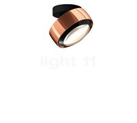 Occhio Più Alto Volt S80 Plafonnier LED tête or rose/cache-piton noir mat/couverture noir - 3.000 K Ce luminaire comporte des modules à LED prémontés de classes énergétiques A A
