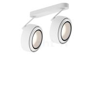 Occhio Più R Alto 3d Doppio Volt C80 Spot LED 2 foyers tête blanc mat/cache-piton blanc mat/couverture blanche mate - 3.000 K Ce luminaire comporte des modules à LED prémontés de classes énergétiques 