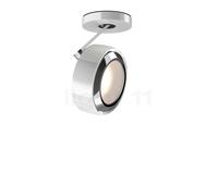 Occhio Più R Alto 3d Volt S40 Spot LED tête blanc brillant/cache-piton blanc brillant/couverture chrome brillant - 3.000 K Ce luminaire comporte des modules à LED prémontés de classes énergétiques A A