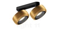 Occhio Più R Alto Doppio Volt S30 Spot LED 2 foyers tête bronze/cache-piton noir mat/couverture bronze - 2.700 K Ce luminaire comporte des modules à LED prémontés de classes énergétiques A A