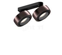 Occhio Più R Alto Doppio Volt S30 Spot LED 2 foyers tête phantom/cache-piton noir mat/couverture noir mat - 2.700 K Ce luminaire comporte des modules à LED prémontés de classes énergétiques A