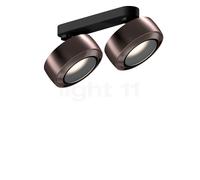 Occhio Più R Alto Doppio Volt S40 Spot LED 2 foyers tête phantom/cache-piton noir mat/couverture phantom - 3.000 K Ce luminaire comporte des modules à LED prémontés de classes énergétiques A
