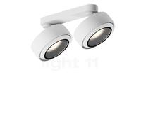 Occhio Più R Alto Doppio Volt S60 Spot LED 2 foyers tête blanc mat/cache-piton blanc mat/couverture blanc mat - 3.000 K Ce luminaire comporte des modules à LED prémontés de classes énergétiques A