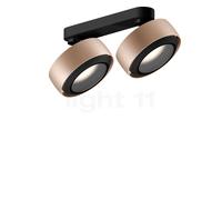 Occhio Più R Alto Doppio Volt S60 Spot LED 2 foyers tête doré mat/cache-piton noir mat/couverture noir mat - 2.700 K Ce luminaire comporte des modules à LED prémontés de classes énergétiques A