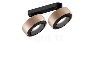 Occhio Più R Alto Doppio Volt S60 Spot LED 2 foyers tête doré mat/cache-piton noir mat/couverture noir mat - 2.700 K Ce luminaire comporte des modules à LED prémontés de classes énergétiques A