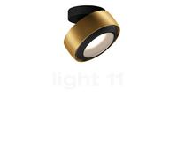 Occhio Più R Alto Volt C100 Plafonnier LED tête bronze/cache-piton noir mat/couverture noir mat - 3.000 K Ce luminaire comporte des modules à LED prémontés de classes énergétiques A A