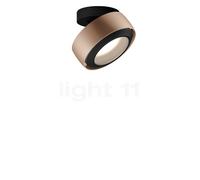Occhio Più R Alto Volt C80 Plafonnier LED tête doré mat/cache-piton noir mat/couverture noir mat - 2.700 K Ce luminaire comporte des modules à LED prémontés de classes énergétiques A A++, A+, A
