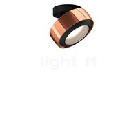 Occhio Più R Alto Volt S40 Plafonnier LED tête or rose/cache-piton noir mat/couverture noir mat - 3.000 K Ce luminaire comporte des modules à LED prémontés de classes énergétiques A A
