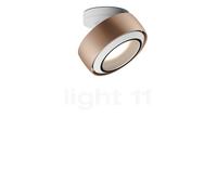 Occhio Più R Alto Volt S80 Plafonnier LED tête dorée mate/cache-piton blanc mat/couverture blanche mate - 3.000 K Ce luminaire comporte des modules à LED prémontés de classes énergétiques A A