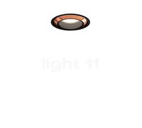Occhio Più R Piano V Edge Volt C100 Projecteur encastré LED tête or rose/couverture noir mat - 3.000 K Ce luminaire comporte des modules à LED prémontés de classes énergétiques A A