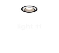 Occhio Più R Piano V Edge Volt C80 Projecteur encastré LED tête blanche mate/couverture noir mat - 3.000 K Ce luminaire comporte des modules à LED prémontés de classes énergétiques A A