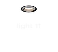 Occhio Più R Piano V Edge Volt S40 Projecteur encastré LED tête chrome mat/couverture noir mat - 3.000 K Ce luminaire comporte des modules à LED prémontés de classes énergétiques A A