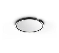 Occhio Plafonnier Mito Soffitto 20 up - noir mat - avec Occhio Air - ceiling