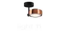 Occhio Sento Faro 10 Up D Plafonnier LED tête or rose/corps noir mat/cache-piton noir mat - 2.700 K Ce luminaire comporte des modules à LED prémontés de classes énergétiques A A