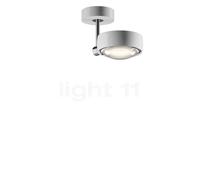 Occhio Sento Faro 10 Up E Plafonnier LED tête blanc brillant/corps chrome brillant/cache-piton blanc brillant - 3.000 K - Occhio Air Ce luminaire comporte des modules à LED prémontés de classes énergé