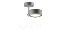 Occhio Sento Faro 10 Up E Plafonnier LED tête chrome mat/corps chrome mat/cache-piton chrome mat - 3.000 K Ce luminaire comporte des modules à LED prémontés de classes énergétiques A A