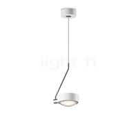 Occhio Sento Filo 280 Fix Up E Suspension LED tête blanc brillant/corps chrome brillant/cache-piton blanc brillant - 2.700 K Ce luminaire comporte des modules à LED prémontés de classes énergétiques A
