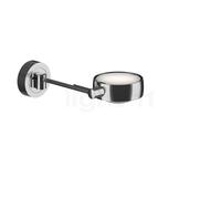 Occhio Sento Letto 20 Up E Applique LED à gauche tête chrome brillant/corps chrome brillant/embase chrome brillant - 2.700 K - Occhio Air Ce luminaire comporte des modules à LED prémontés de classes é