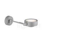 Occhio Sento Letto 20 Up E Applique LED à gauche tête chrome mat/corps chrome mat/embase chrome mat - 3.000 K Ce luminaire comporte des modules à LED prémontés de classes énergétiques A A