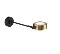 Occhio Sento Letto 30 Up D Applique LED à gauche tête bronze/corps noir mat/embase noir mat - 3.000 K Ce luminaire comporte des modules à LED prémontés de classes énergétiques A A