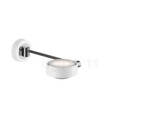 Occhio Sento Letto 30 Up E Applique LED à droite tête blanc brillant/corps chrome brillant/embase blanc brillant - 3.000 K - Occhio Air Ce luminaire comporte des modules à LED prémontés de classes éne