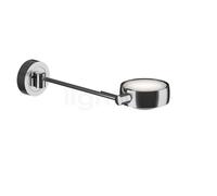 Occhio Sento Letto 30 Up E Applique LED à gauche tête chrome brillant/corps chrome brillant/embase chrome brillant - 3.000 K - Occhio Air Ce luminaire comporte des modules à LED prémontés de classes é