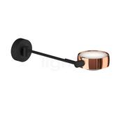 Occhio Sento Letto 30 Up E Applique LED à gauche tête rosegold/corps noir mat/embase noir mat - 3.000 K - Occhio Air Ce luminaire comporte des modules à LED prémontés de classes énergétiques A A++, A+